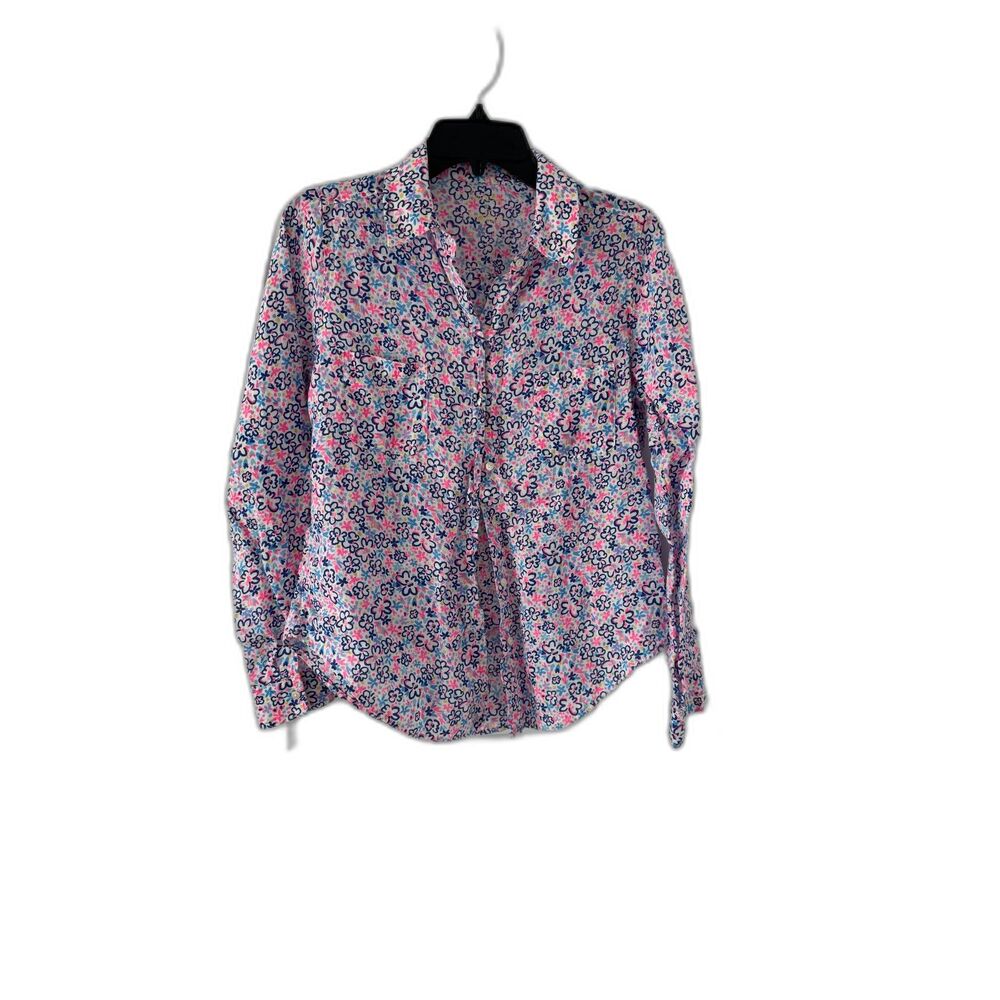 Lilly Pulitzer Floral Print Button-Up Shirt